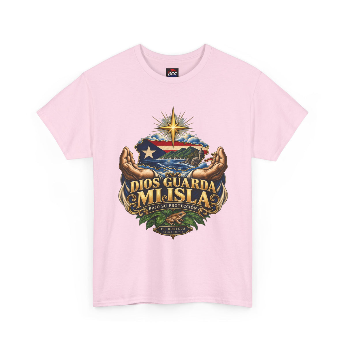 "Dios Guarda Mi Isla" Puerto Rico Pride Graphic Tee