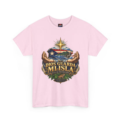 "Dios Guarda Mi Isla" Puerto Rico Pride Graphic Tee