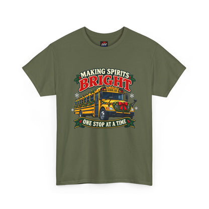 Making Spirits Bright Christmas Bus Tee