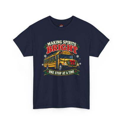 Making Spirits Bright Christmas Bus Tee
