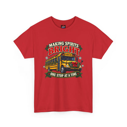 Making Spirits Bright Christmas Bus Tee