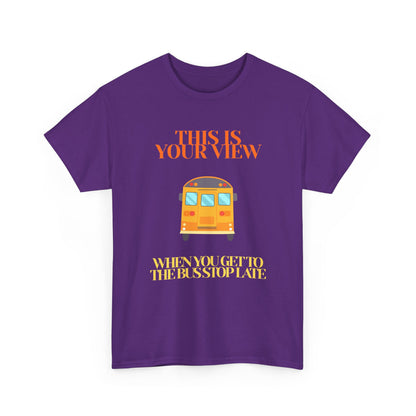 Funny 'Missed the Bus' Student T-Shirt