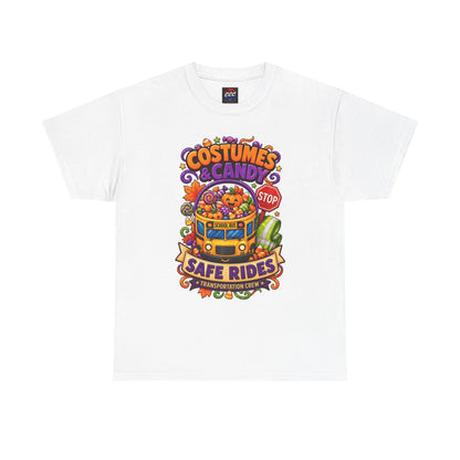 Halloween Candy Bucket School Bus Tee