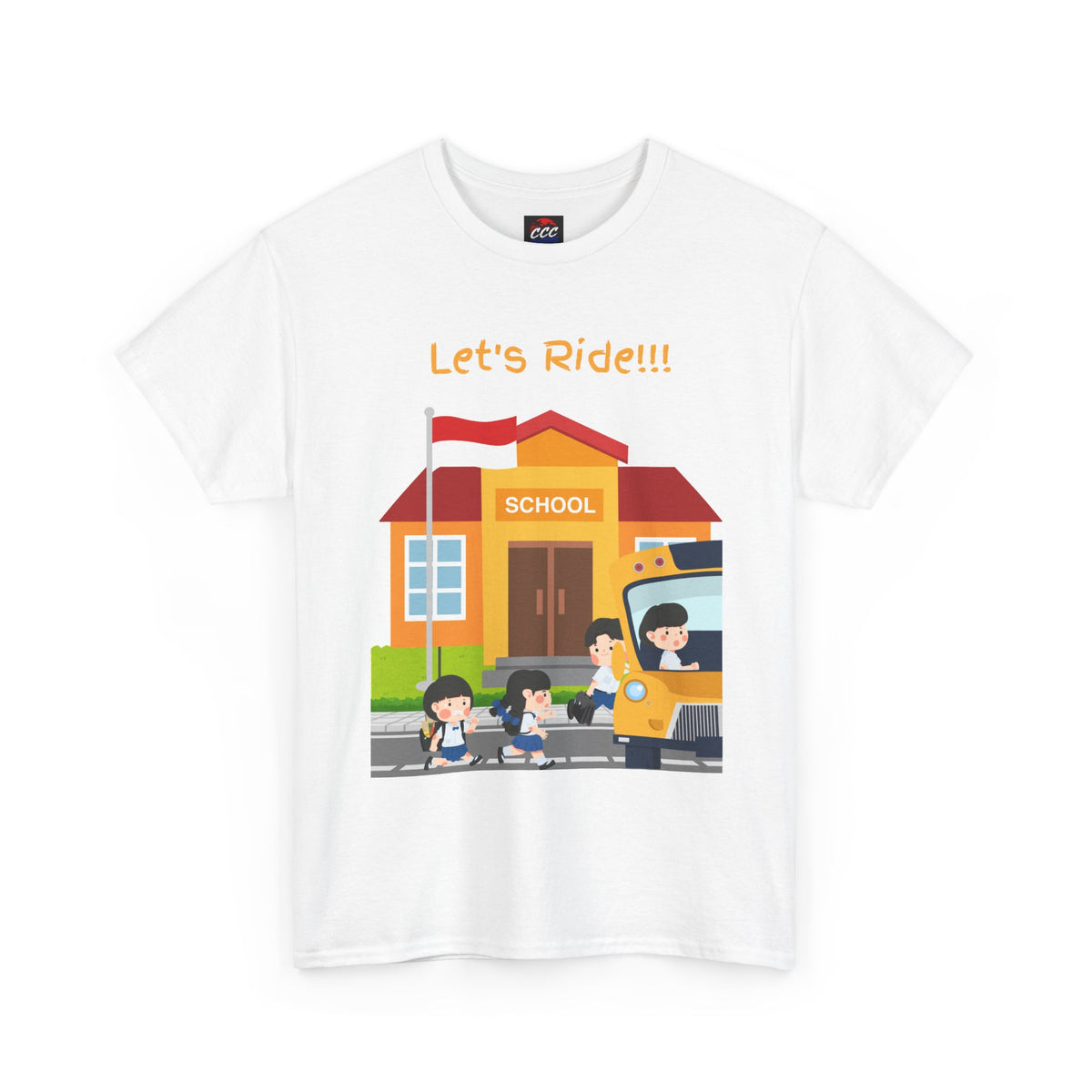 Let’s Ride! School Bus Kids T-Shirt