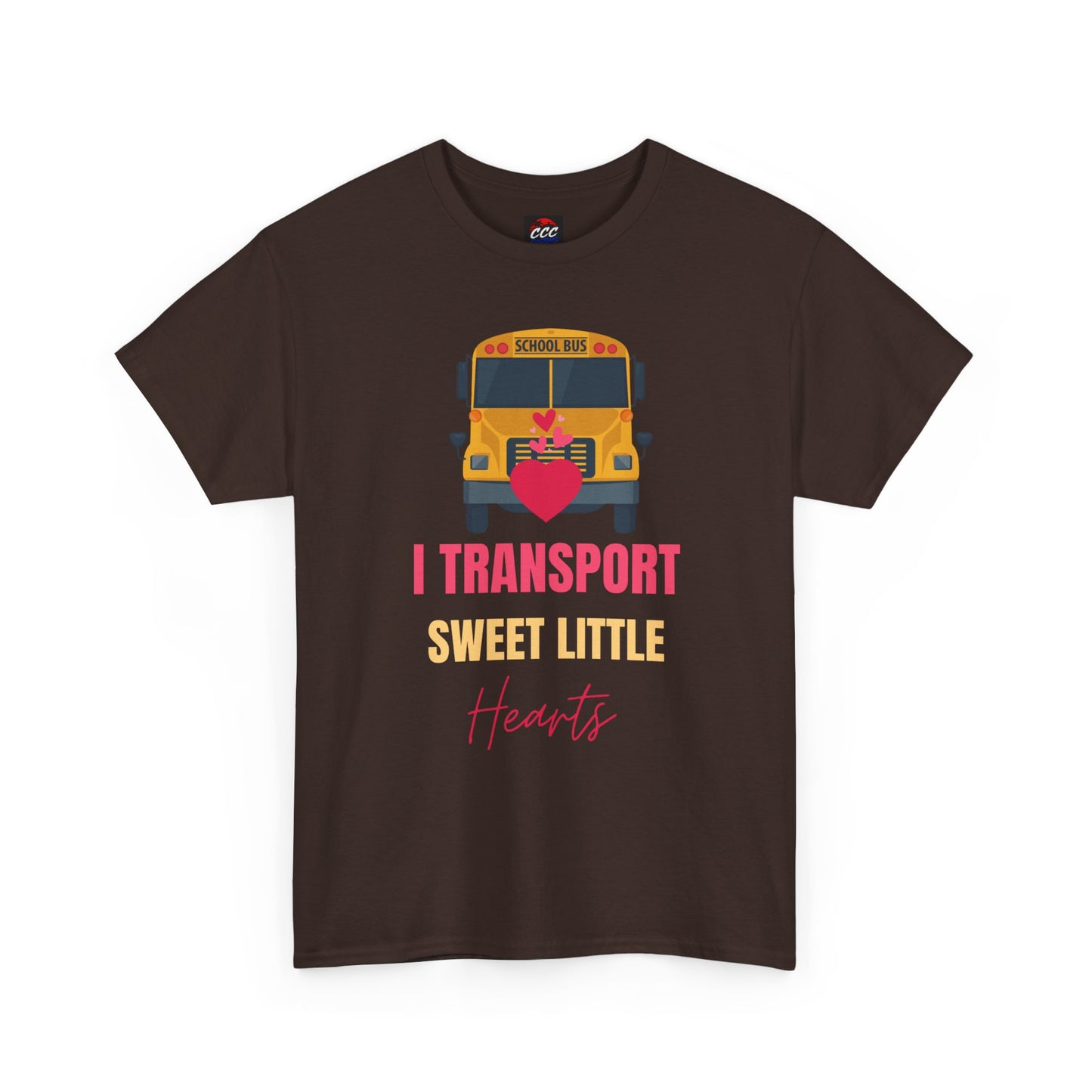 "I Transport Sweet Little Hearts" School Bus Driver Shirt