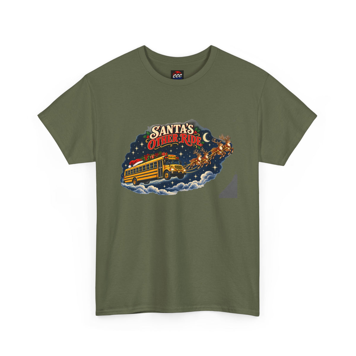 Santa’s Other Ride Christmas School Bus Tee