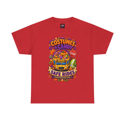 Halloween Candy Bucket School Bus Tee