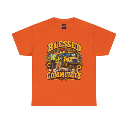 Blessed To Serve Our Community Tee — Fall Version