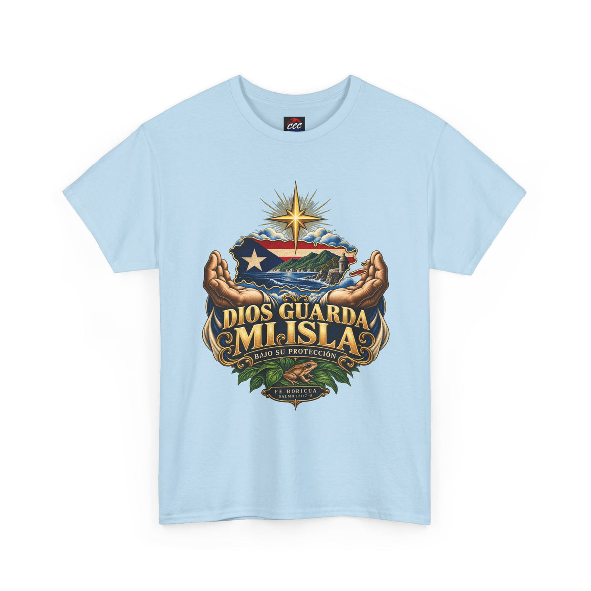 "Dios Guarda Mi Isla" Puerto Rico Pride Graphic Tee