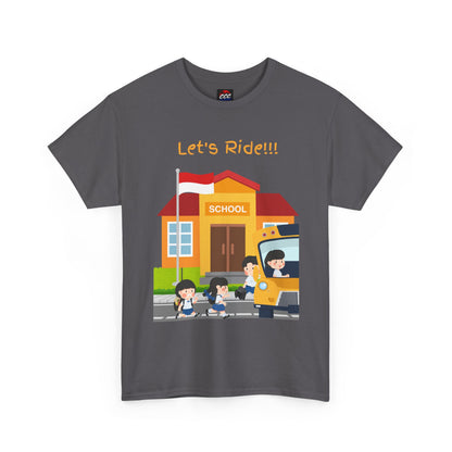 Let’s Ride! School Bus Kids T-Shirt
