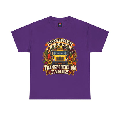 Thankful for My Transportation Family T-Shirt