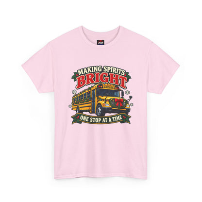Making Spirits Bright Christmas Bus Tee