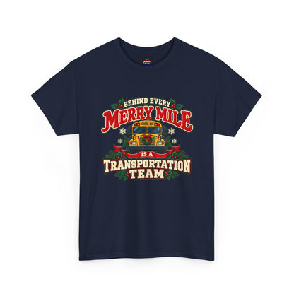 Merry Mile Transportation Team Christmas Tee
