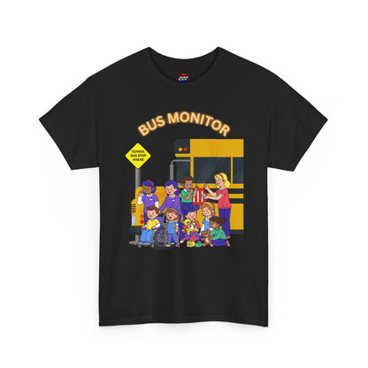 Bus Monitor with Students T-Shirt