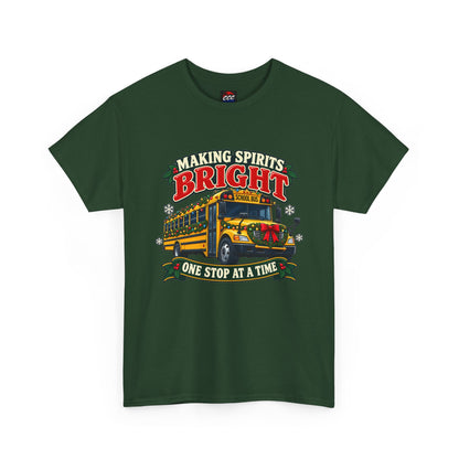 Making Spirits Bright Christmas Bus Tee