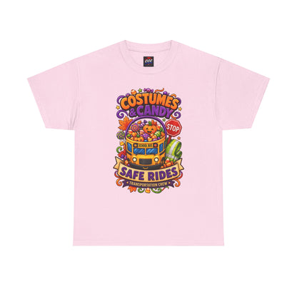 Halloween Candy Bucket School Bus Tee