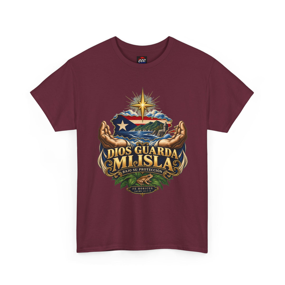 "Dios Guarda Mi Isla" Puerto Rico Pride Graphic Tee
