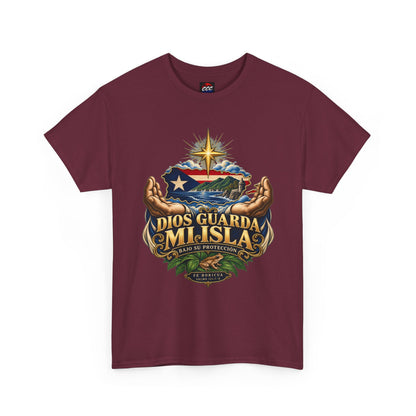 "Dios Guarda Mi Isla" Puerto Rico Pride Graphic Tee