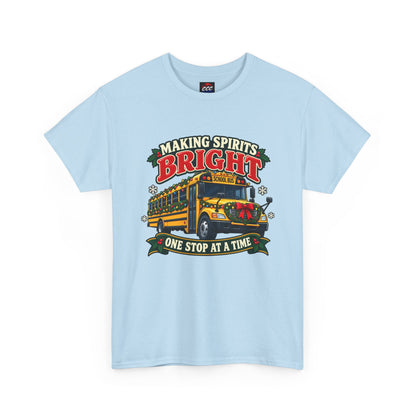 Making Spirits Bright Christmas Bus Tee
