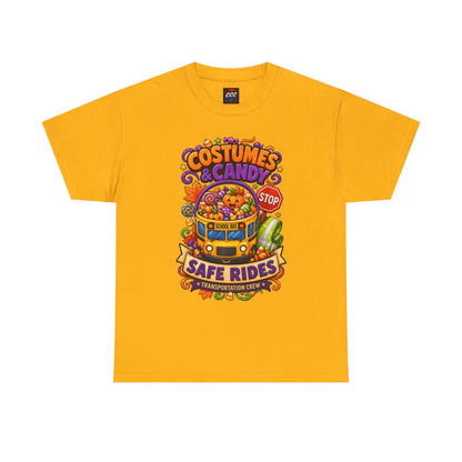 Halloween Candy Bucket School Bus Tee