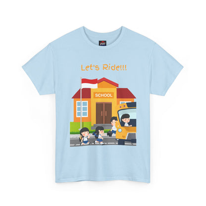 Let’s Ride! School Bus Kids T-Shirt