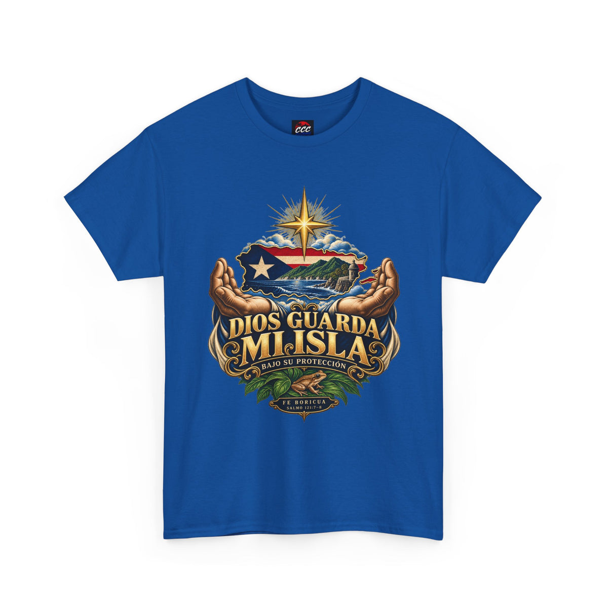 "Dios Guarda Mi Isla" Puerto Rico Pride Graphic Tee