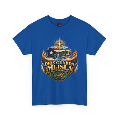 "Dios Guarda Mi Isla" Puerto Rico Pride Graphic Tee
