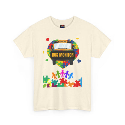 Bus Monitor Autism Awareness T‑Shirt