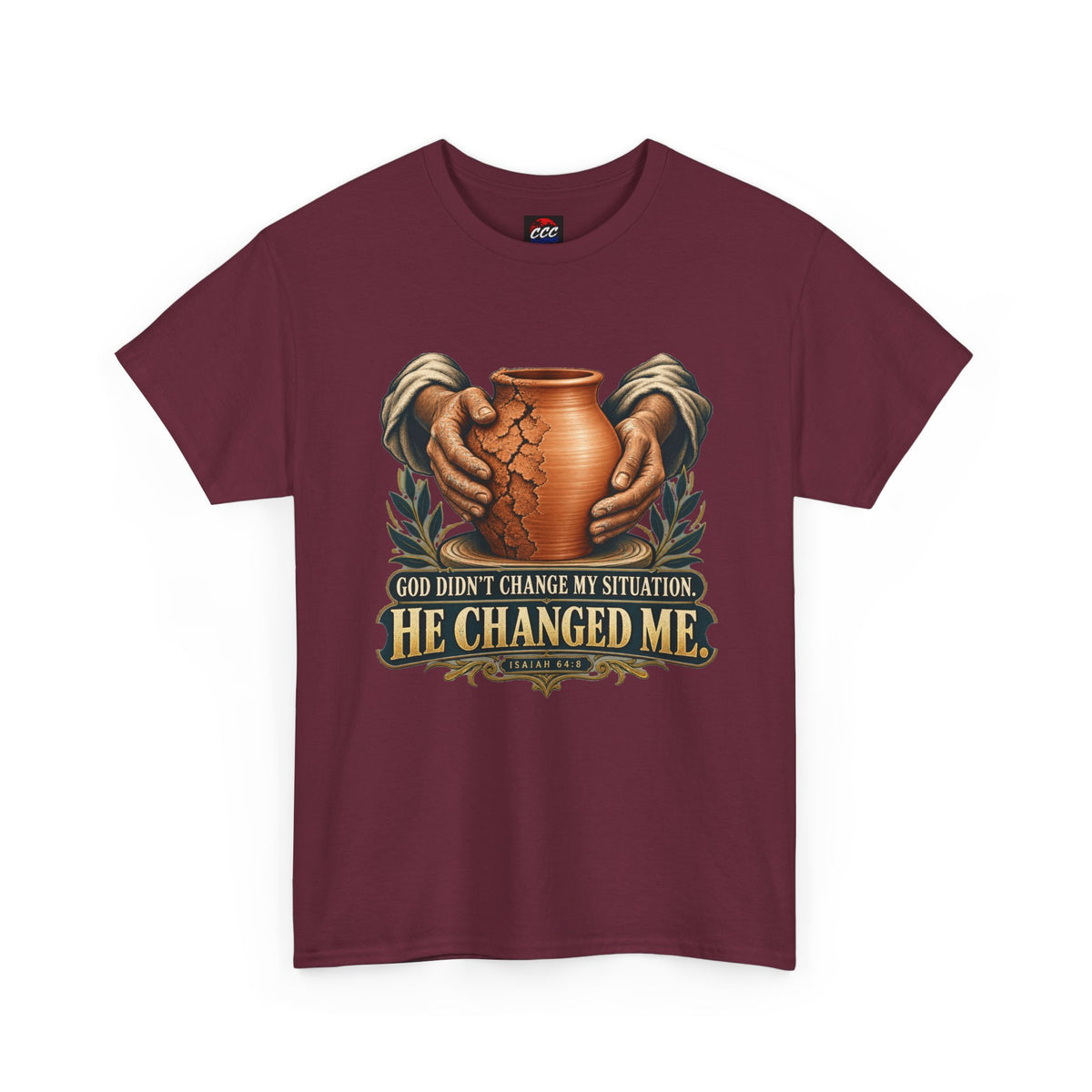 Faith T-Shirt — "God Didn't Change My Situation, He Changed Me" Inspirational Tee