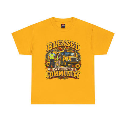 Blessed To Serve Our Community Tee — Fall Version