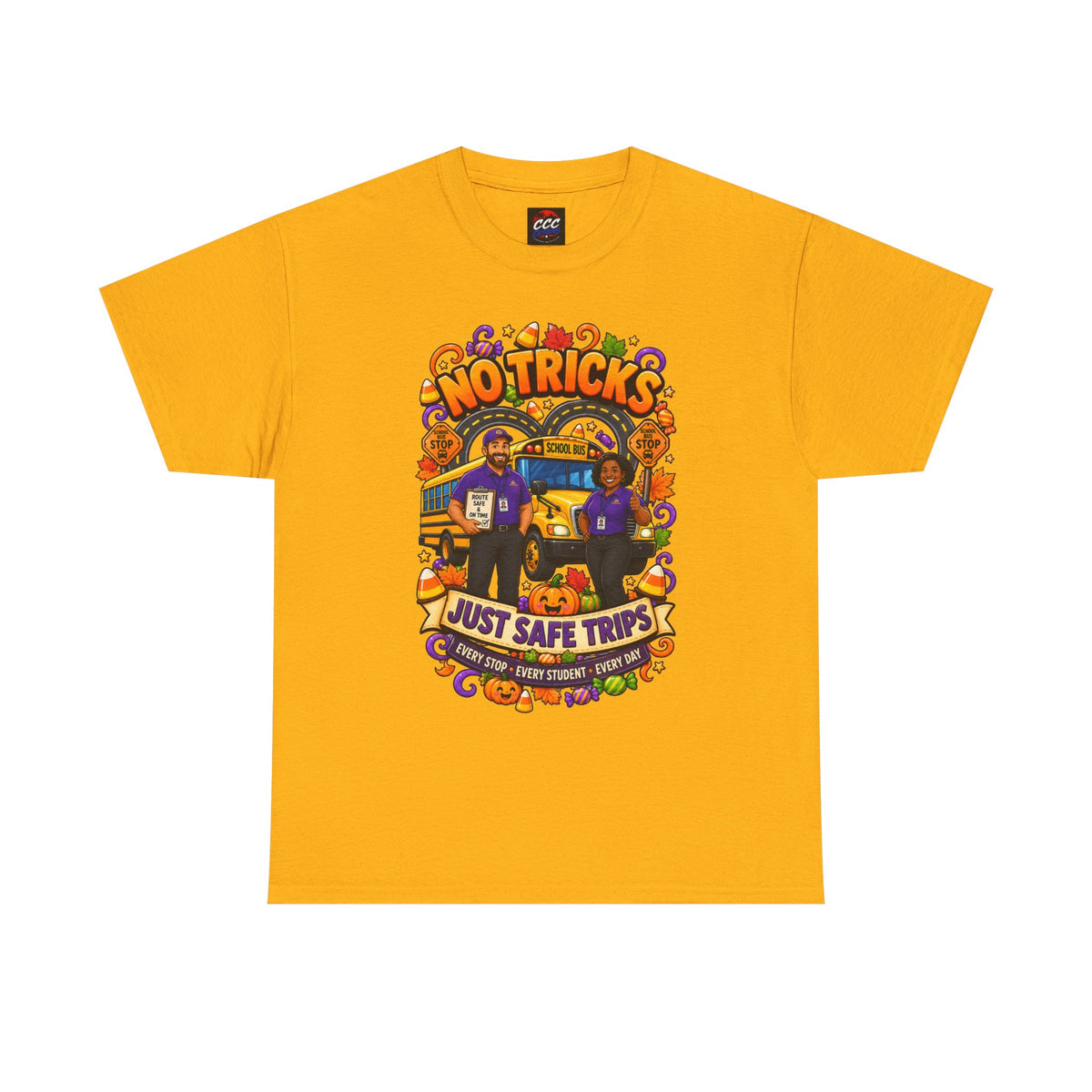 No Tricks Just Safe Trips Tee