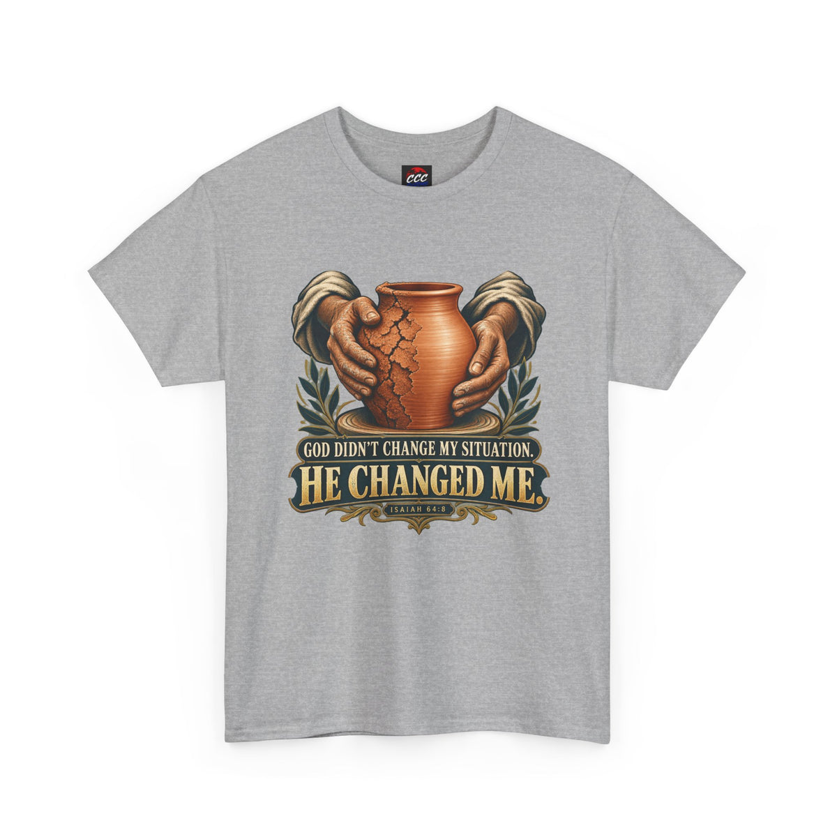 Faith T-Shirt — "God Didn't Change My Situation, He Changed Me" Inspirational Tee