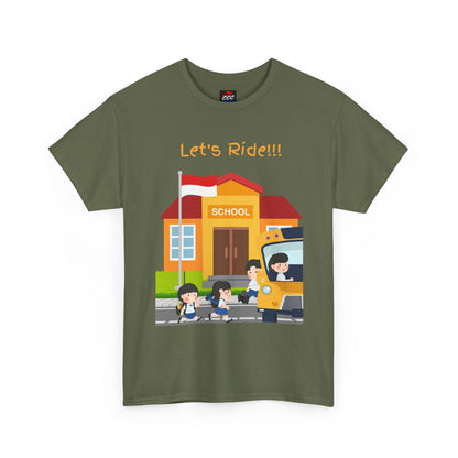 Let’s Ride! School Bus Kids T-Shirt
