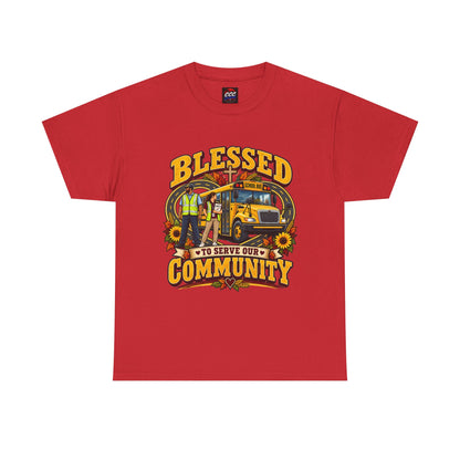 Blessed To Serve Our Community Tee — Fall Version