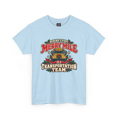 Merry Mile Transportation Team Christmas Tee