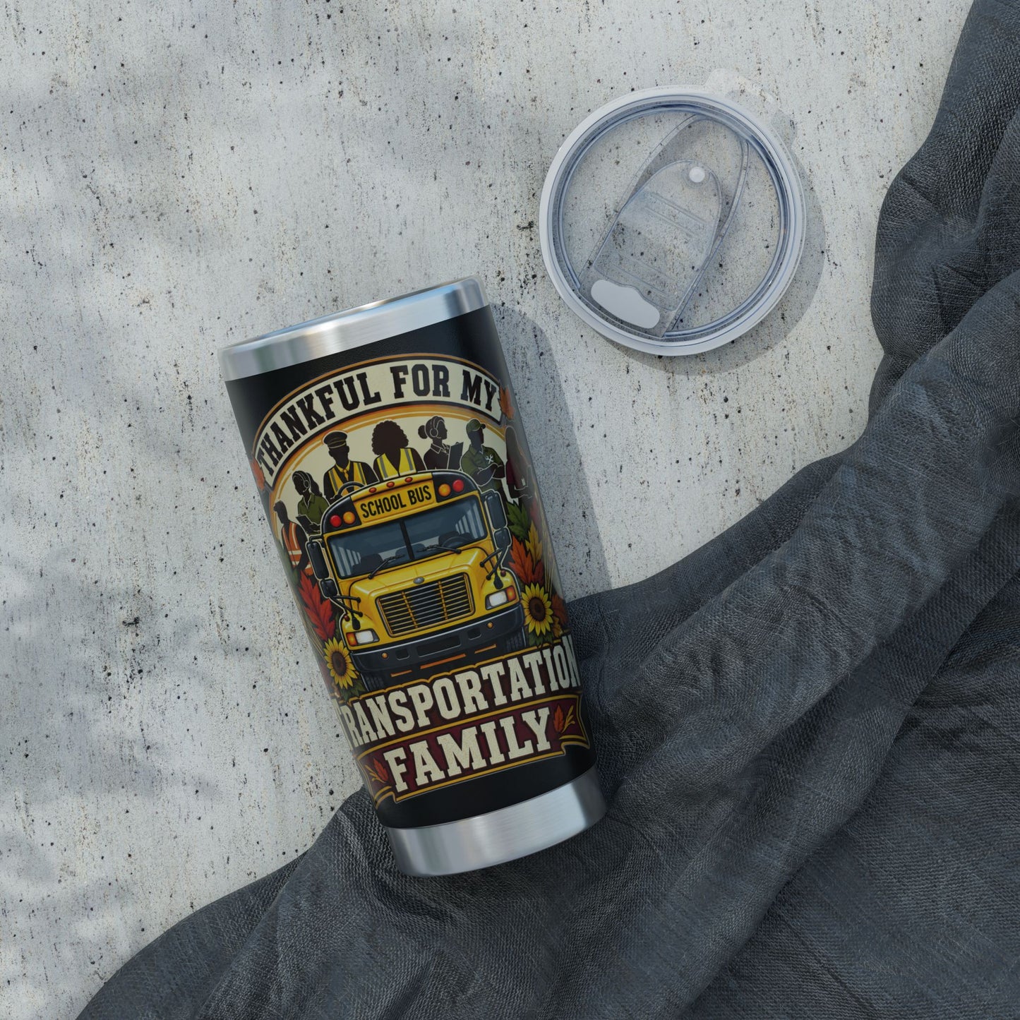 Thankful For My Transportation Family 20oz Tumbler