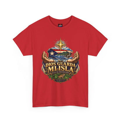 "Dios Guarda Mi Isla" Puerto Rico Pride Graphic Tee