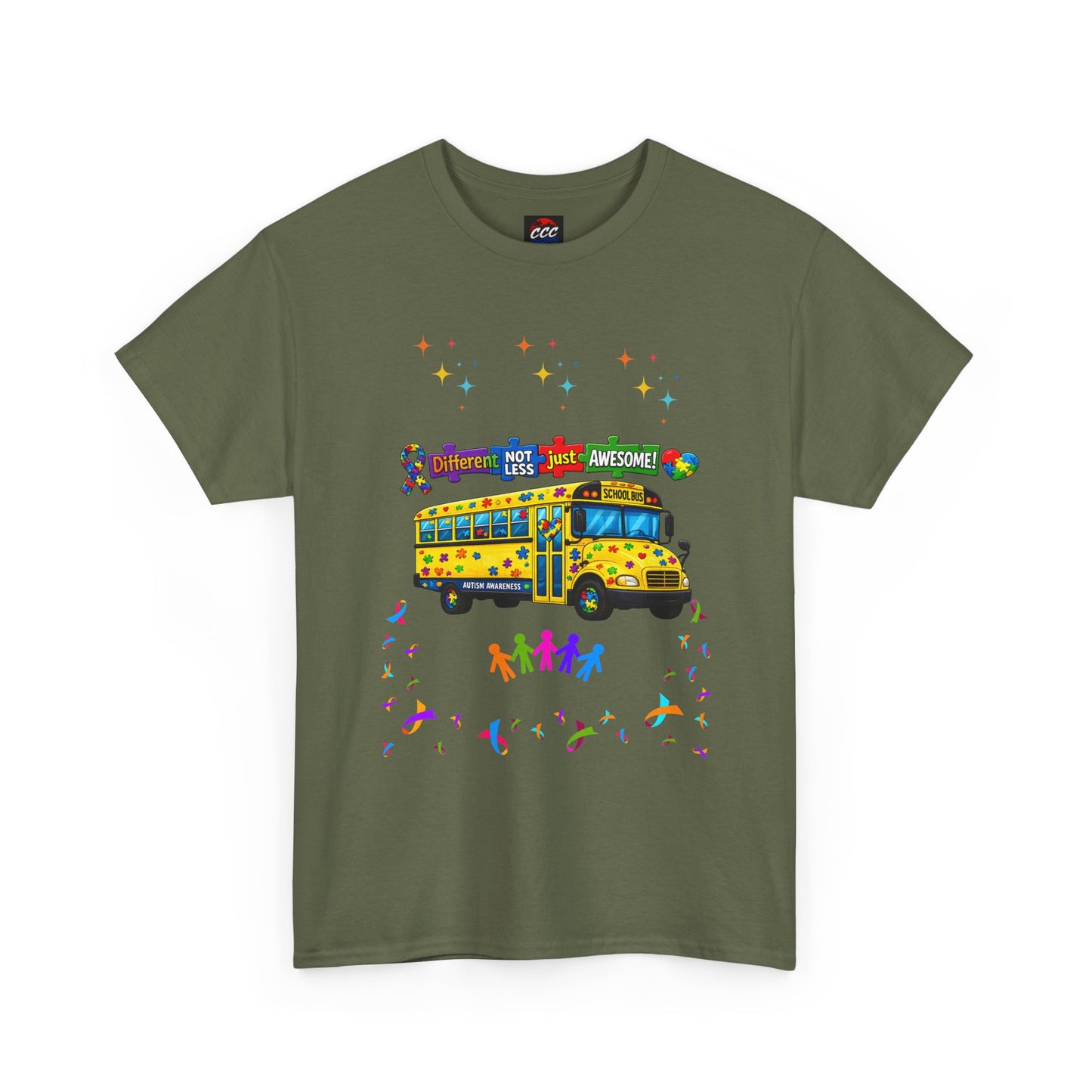 Autism Awareness School Bus T-Shirt