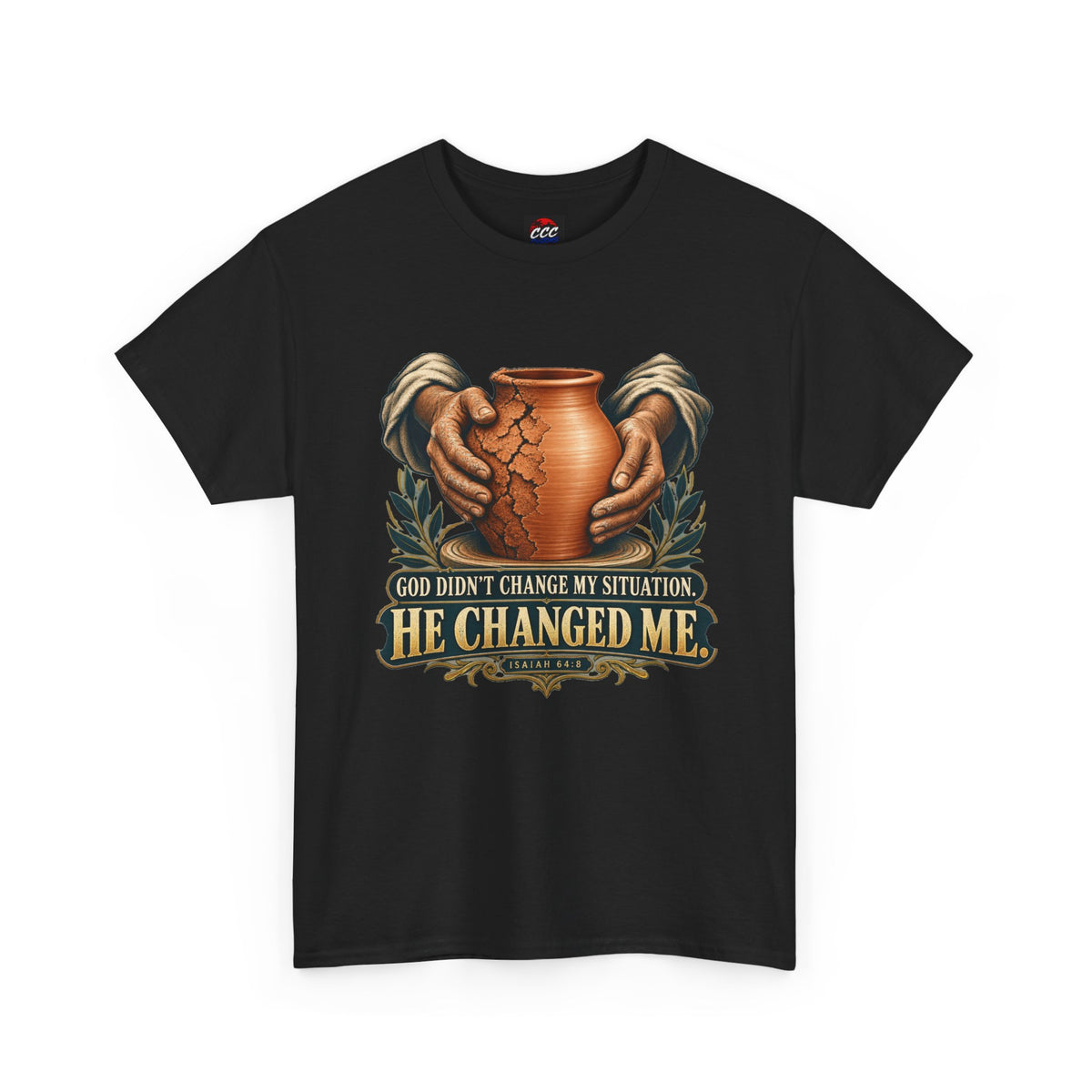 Faith T-Shirt — "God Didn't Change My Situation, He Changed Me" Inspirational Tee