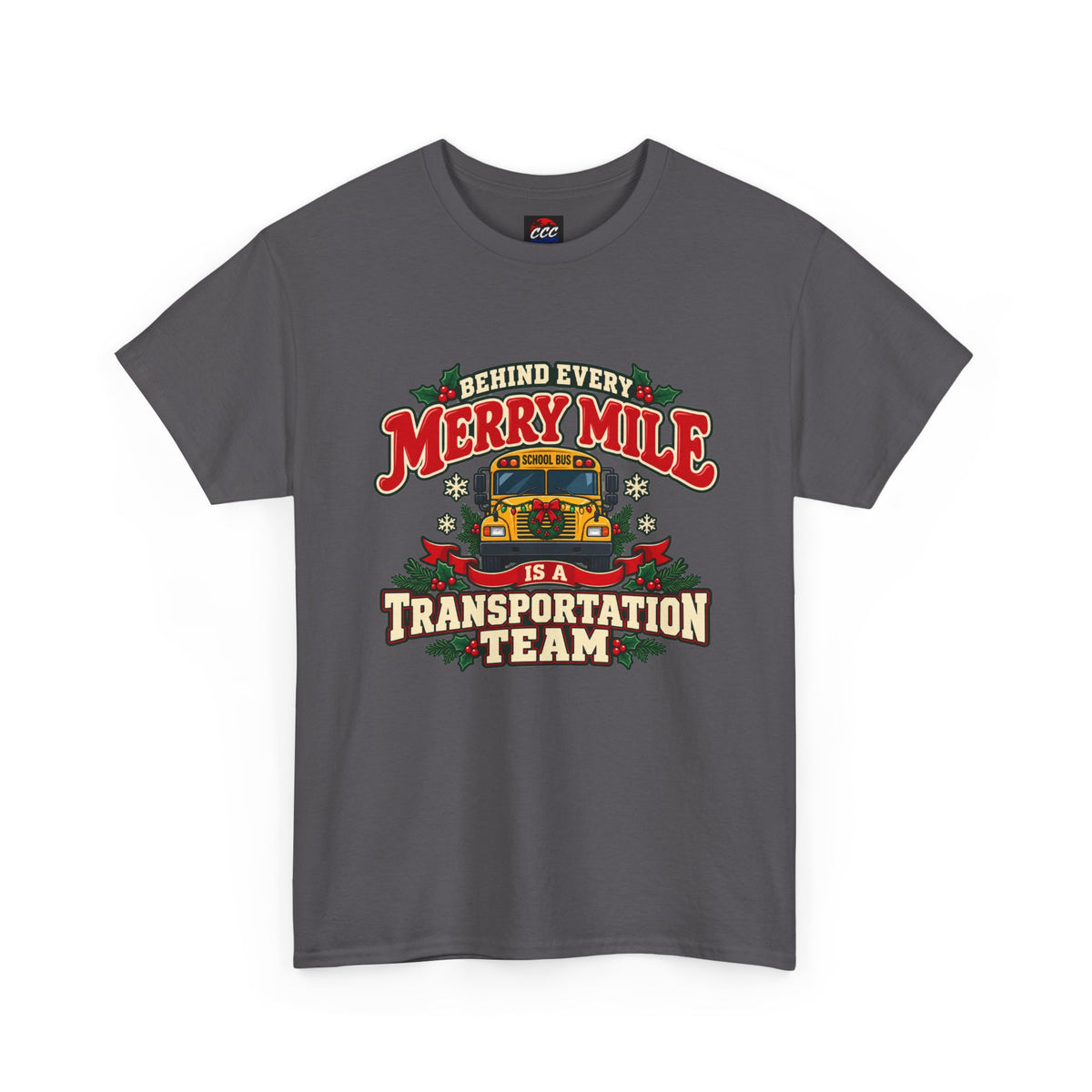 Merry Mile Transportation Team Christmas Tee