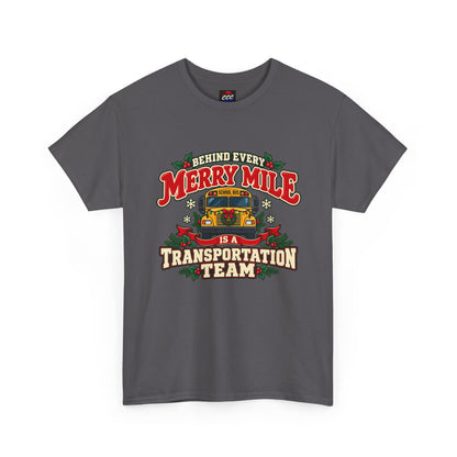 Merry Mile Transportation Team Christmas Tee