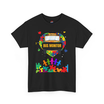 Bus Monitor Autism Awareness T‑Shirt