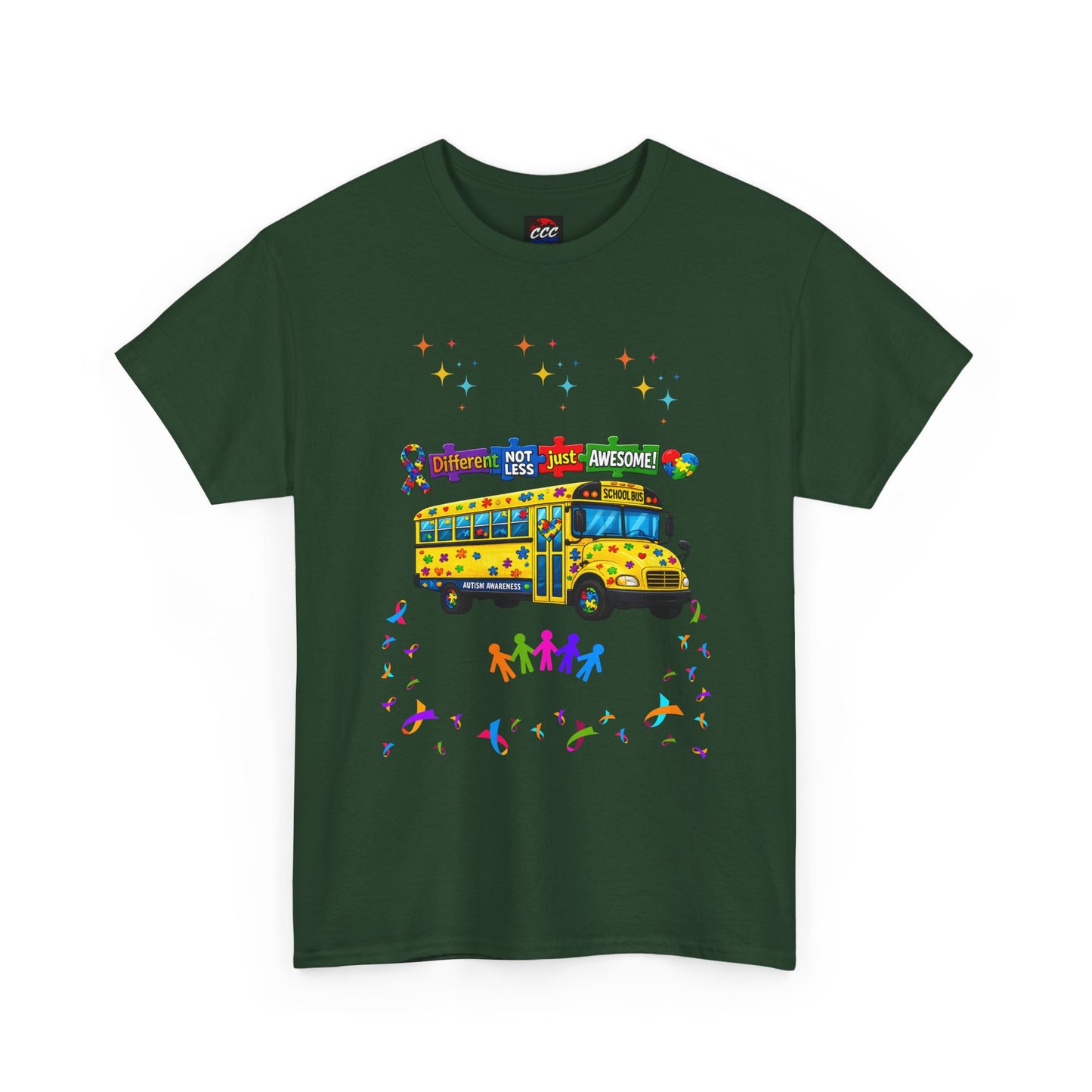 Autism Awareness School Bus T-Shirt
