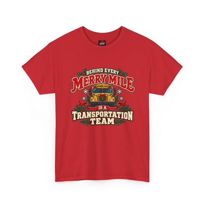 Merry Mile Transportation Team Christmas Tee