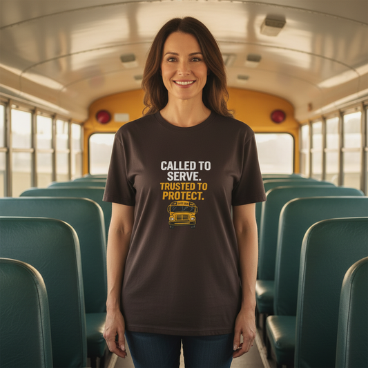 Called to Serve Tee - Driver in Bus Aisle