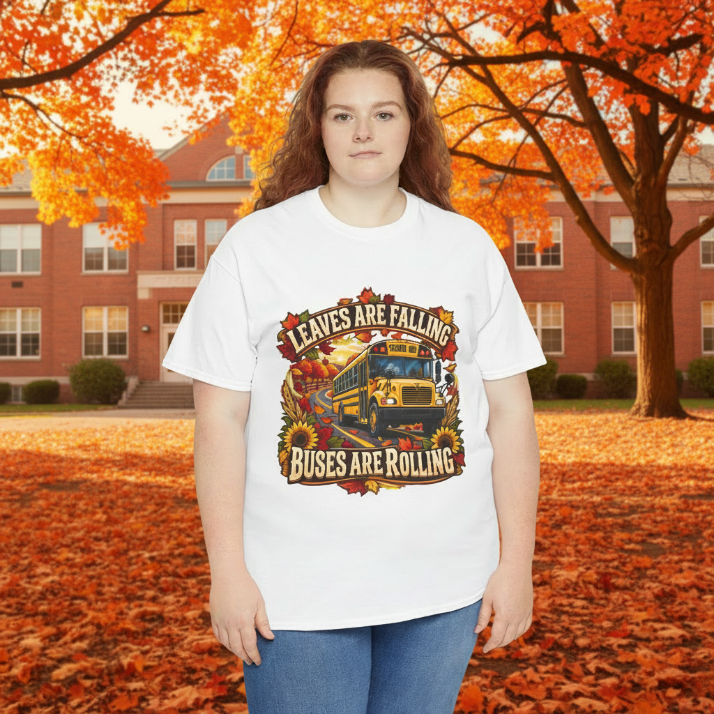 Fall Background with School