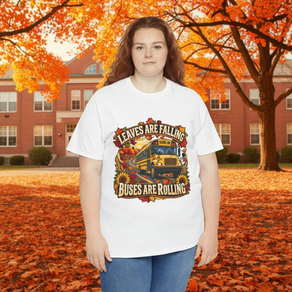 Fall Background with School